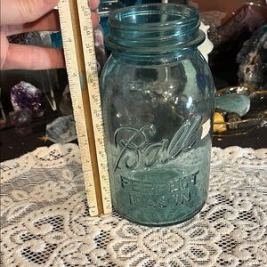 Vintage blue ball jar